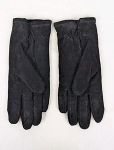 Grandoe Gloves Women's Size L Black Leather Suede - Picture 1 of 7