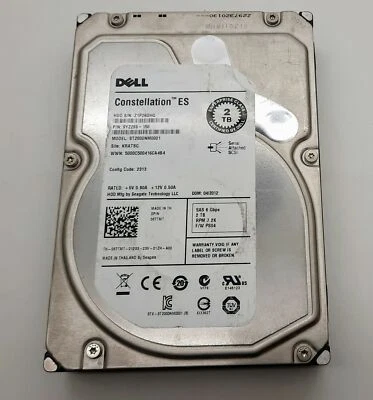 Dell 67TMT 2TB 7.2K 6G SAS 3.5" Hard Drive 067TMT ST2000NM0001 - Image 1 of 3
