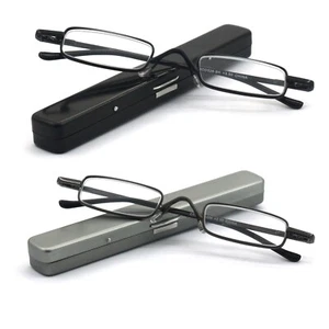 EYE ZOOM 2 Pack Metal Super Light Mini Reading Glasses with Compact Case - Picture 1 of 23