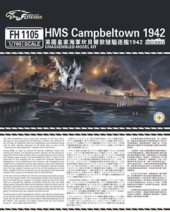 Flyhawk 1/700 FH1105 HMS Destroyer Campbeltown 1942 - Picture 1 of 3