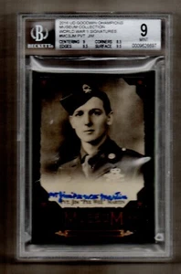2016 UD Museum Collection World War II Signatures JIM PEE WEE MARTIN Auto BGS 9 - Picture 1 of 4