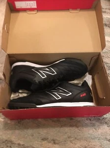 New Balance 442 V2 Team TF Turf Soccer Cleats Black MS42TBK2 Mens Size 8 US - Picture 1 of 8