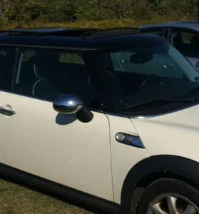MINI COOPER R56-R59 SET LEFT & RIGHT SIDE REAR VIEW DOOR POWER MIRROR CHROME - Picture 1 of 9