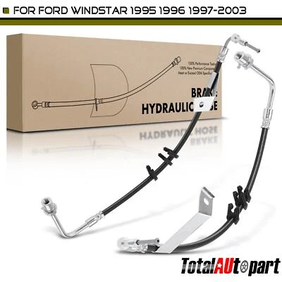 2x Manguera hidráulica de freno para Ford Windstar 1995 1996 1997-2003 trasera izquierda y derecha Foto 1 de 4