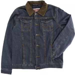 Wrangler Herren Jacke Rugged Wear kariert Fleece, Cordkragen, Sägezahn - Bild 1 von 5