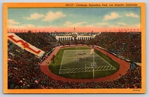 Postal Coliseum Exposition Park Los Angeles California Linen Football Stadium - Imagen 1 de 2