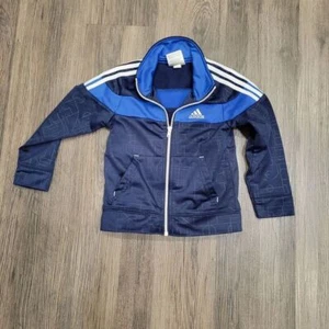 Adidas boys 24 month warm up jacket blue - Picture 1 of 4