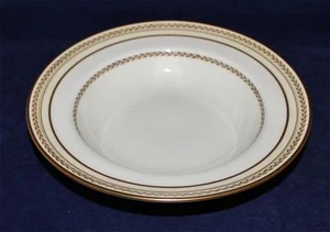 Royal Doulton THE REPTON V1705 Laurel, Gold Trim, 8 1/4" Wide Rimmed Soup Bowl - Picture 1 of 1