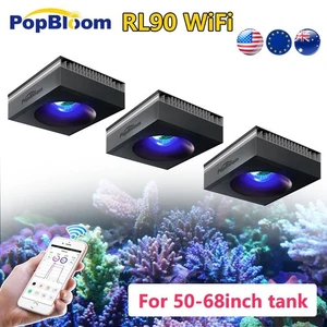 3PCS PopBloom Led Aquarium Light Full Spectrum 60" 72" Reef Coral Marine Tank - Picture 1 of 15