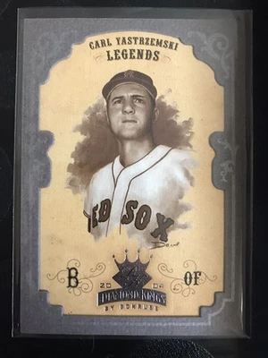 Donruss Diamond Kings Legends 2004 marco plateado sepia 62/100 Carl Yastrzemski Foto 1 de 2