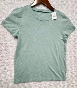 American Eagle Women's Size Small Pale Green Short Sleeve Tee T Shirt Top NWT - Picture 1 of 5