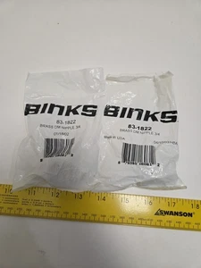 Binks 83-1822 Brass DM Nipple 3/4 Lot Of 2 - Picture 1 of 2