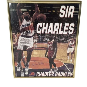 Estampado enmarcado vintage Charles Barkley 8x10 Phoenix Suns baloncesto NBA de los años 90 - Imagen 1 de 6