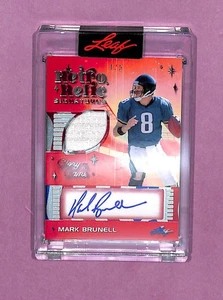2025 Leaf GOTG Retro Relic Signatures RS-MB1 Mark Brunell Game Used JSY Auto 1/5 - Picture 1 of 2