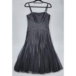 WHBM WHITE HOUSE BLACK MARKET Dress Womens Size 8 Black Witchcore Gothcore - Picture 1 of 16