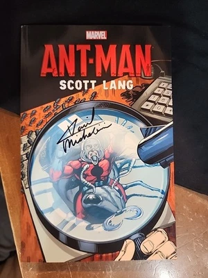 Raro Ant-Man: Scott Lang Marvel Comics Libro de bolsillo firmado David Michelinie  Foto 1 de 4