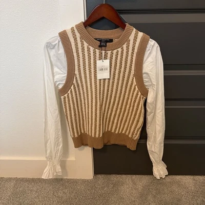 Suéter Chaleco Moma French Connection -Talla 8-NUEVO CON ETIQUETAS Foto 1 de 4