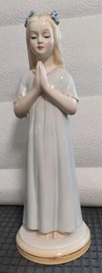 Giovanni Ronzan Praying Girl Figur handbemalt Vintage MCM Made in Italy - Bild 1 von 7