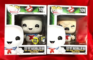 Ghostbusters STAY PUFT 6" FUNKO POP! Glow in Dark GITD #109 SDCC 2014 Exclusives - Picture 1 of 14