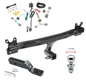 Trailer Tow Hitch For 08-16 Volvo XC70 Complete Package w/ Wiring & 1-7/8" Ball - Picture 1 of 8