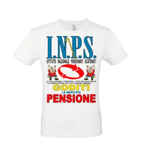 MAGLIETTA SCHERZOSA T-SHIRT PENSIONE REGALO COLLEGA MAGLIETTA FESTA DI PENSIONE3 - Foto 1 di 3