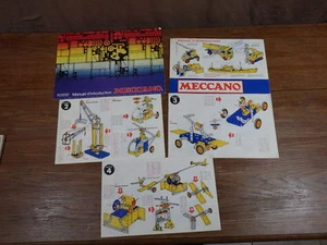 Lot de Catalogue MECCANO & Mode d'emploi Boite 2 3 4 Années 60/70 (?) - Foto 1 di 6