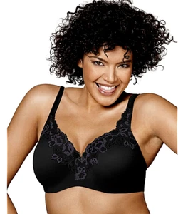 New Bra Playtex Secrets Amazing Shape Balconette Black-Jet US4823 MSRP-$42 36DDD - Picture 1 of 8