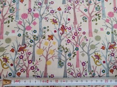 ORGANIC TUESDAY TREES - Liberty of London Tana Lawn Cotton approx 44 x 30 cm - Image 1 of 4