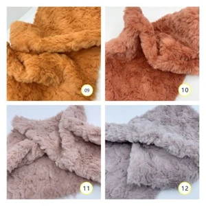 25*45CM DIY Faux Rabbit Fur Fabric Fluffy Doll Curly Hair Material Sewing Fabric - Picture 1 of 36