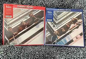 THE BEATLES 1962-1966 1967-1970 6 LP Red & Blue Vinyl Set 2023 Now & Then - Picture 1 of 3