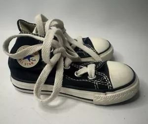 Sneakers - Converse Chuck Taylor All Star - Size 5 - Hi Top Black Youth Toddler - Picture 1 of 5