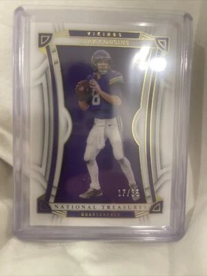2022 Panini National Treasures Football Kirk Cousins Gold /35 - VIKINGS - Image 1 of 2