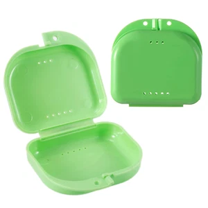 2 PCS Orthodontic Retainer Case,Retainer Case,Denture Case with Ventilation Hole - Picture 1 of 12