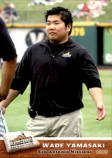 2007 San Antonio Missions Grandstand #30 Wade Yamasaki University of Hawaii Card