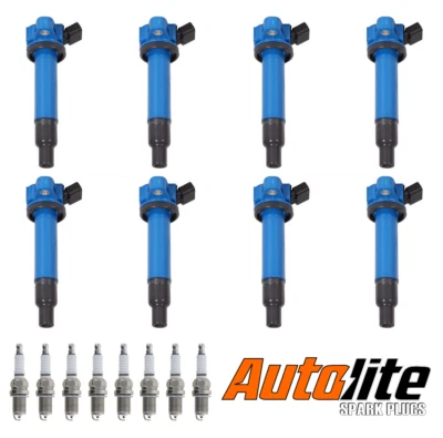 High Performance Ignition Coil & Autolite Spark Plug for Lexus GS430 LX470 UF230 - Image 1 of 4