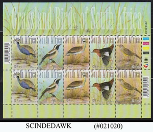 SOUTH AFRICA - 2010 GRASSLAND BIRDS OF SOUTH AFRICA MIN/SHT MNH - Foto 1 di 1