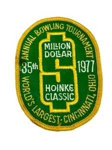 Annual Bowling Tournament Million Dollar Hoinke Classic 1977 Cincinnati Patch - Picture 1 of 4