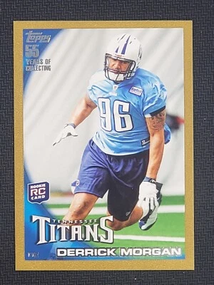 2010 Topps Gold Tennessee Titans Football Card #362 Derrick Morgan /2010 - Image 1 of 2