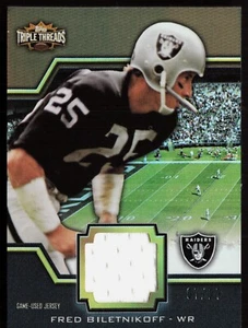 2011 Topps Triple Threads Fred Biletnikoff Unity Game-Used JERSEY /27 - Picture 1 of 2