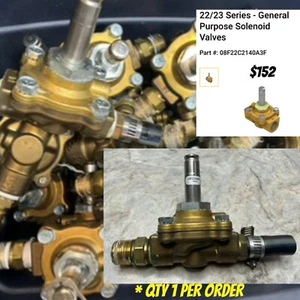 Parker 08F22C2140A3F Solenoid Shut Off Valve GoldRing 2 Way Pilot Operated Valve - Picture 1 of 12