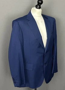 CANALI BLAZER JACKET - Blue 100% Wool - Men's Size IT 52 C - UK 42" Chest - Picture 1 of 22