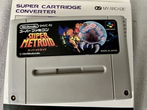 Super Metroid Nintendo Super Famicom SFC SNES mit Cartridge Adapter für SNES USA - Bild 1 von 6