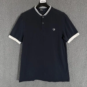 Polo Fred Perry Collo Nonno Cotone - Uomo Taglia M - Blu Scuro - Foto 1 di 7