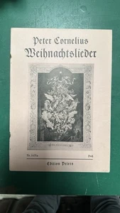 Peter Cornelius - Weihnachtslieder - Hoch, High - Edition Peters 3105a - Bild 1 von 1