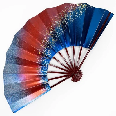 Ventilador de Escuela de Baile Plegable Japonés Maiogi De Colección Usado en Caja de Almacenamiento Original Foto 1 de 4