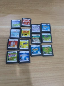 B1 (14) Nintendo DS Game Mix Lot NDS Disney Robot Alvin Baseball Puzzle - Picture 1 of 2
