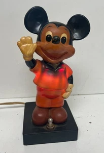 LÁMPARA DE MESA DISNEY MICKEY MOUSE VINTAGE AÑOS 70 NOCHE LITE JAPÓN FUNCIONANDO - Imagen 1 de 11