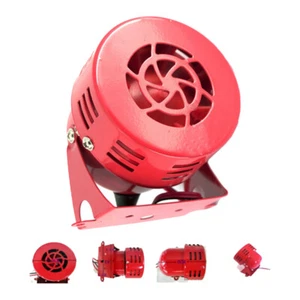 12V Loud Sound Horn Red Motorcycle Air Raid Fan Tornado Horn - Foto 1 di 6