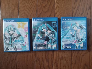 Paquete de 3 juegos Hatsune Miku Project DIVA - PSVita PlayStation Vita - Importación de Japón - Imagen 1 de 5