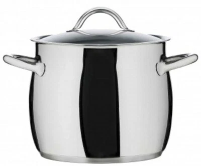 Pentola alta 22cm con coperchio modello 1950 Mepra triplofondo acciaio induzione - Immagine 1 di 2